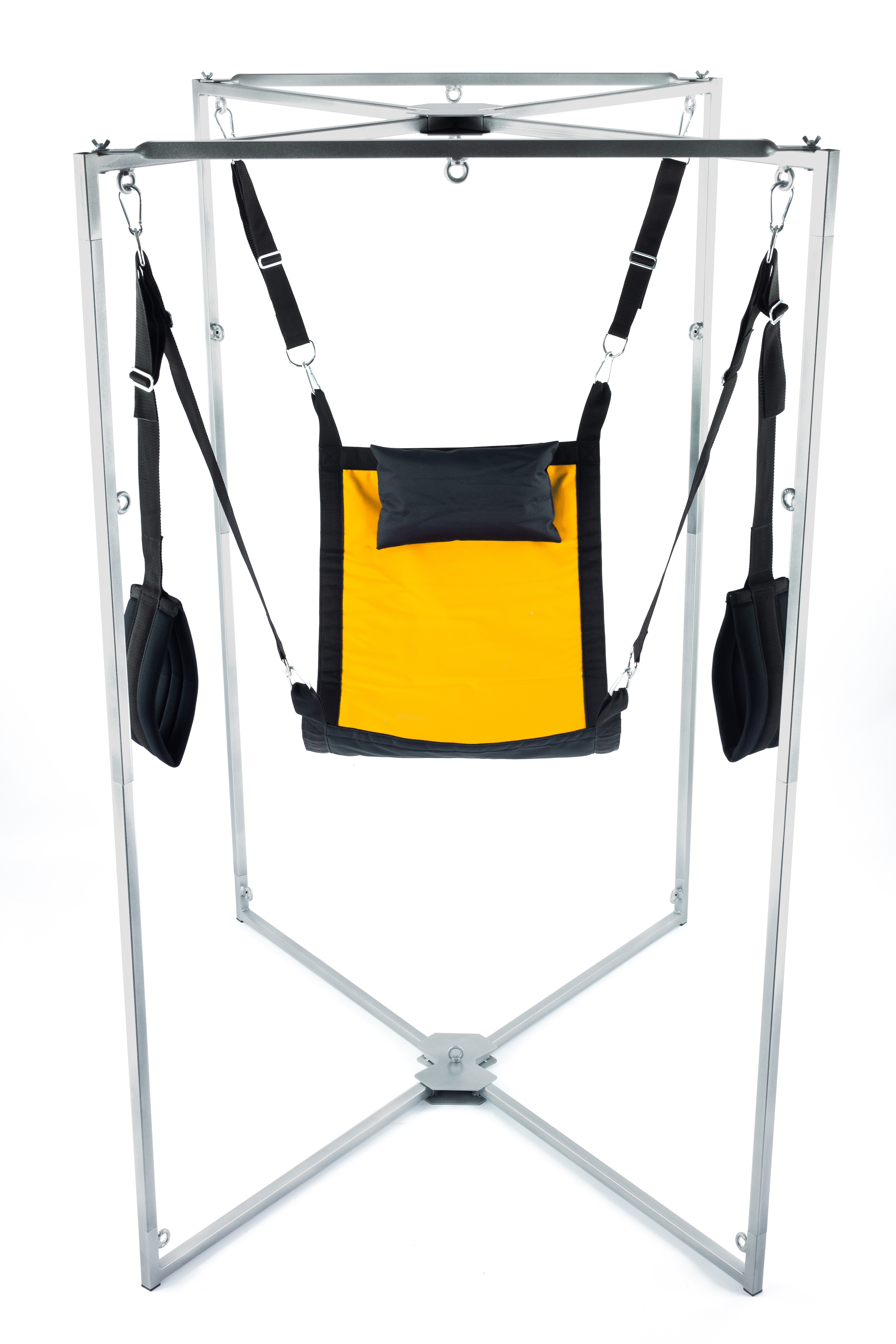 Kit Sling Tissu Carré Jaune-Noir Armature Grise