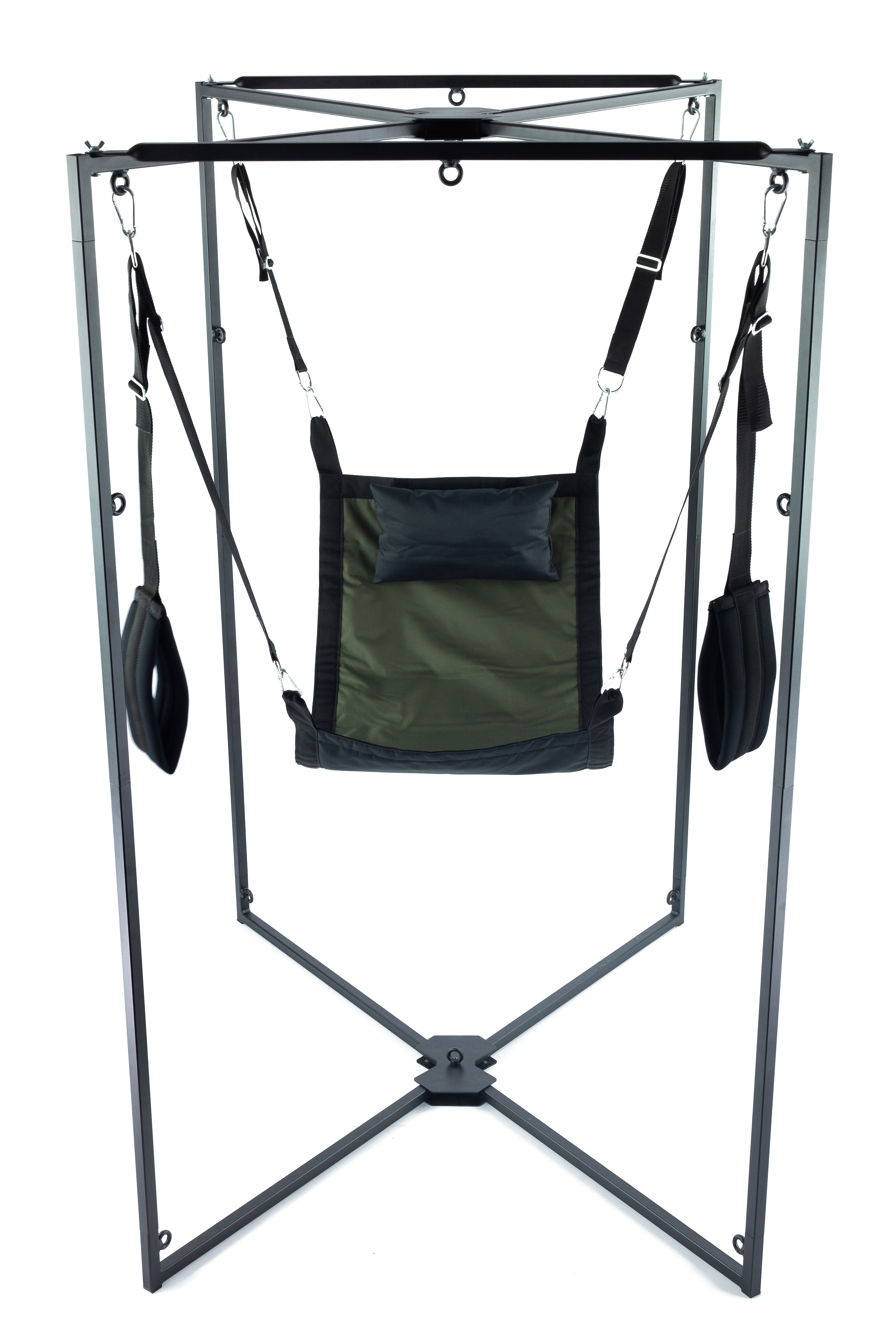 Kit Sling Tissu Carré Kaki-Noir Armature Noire