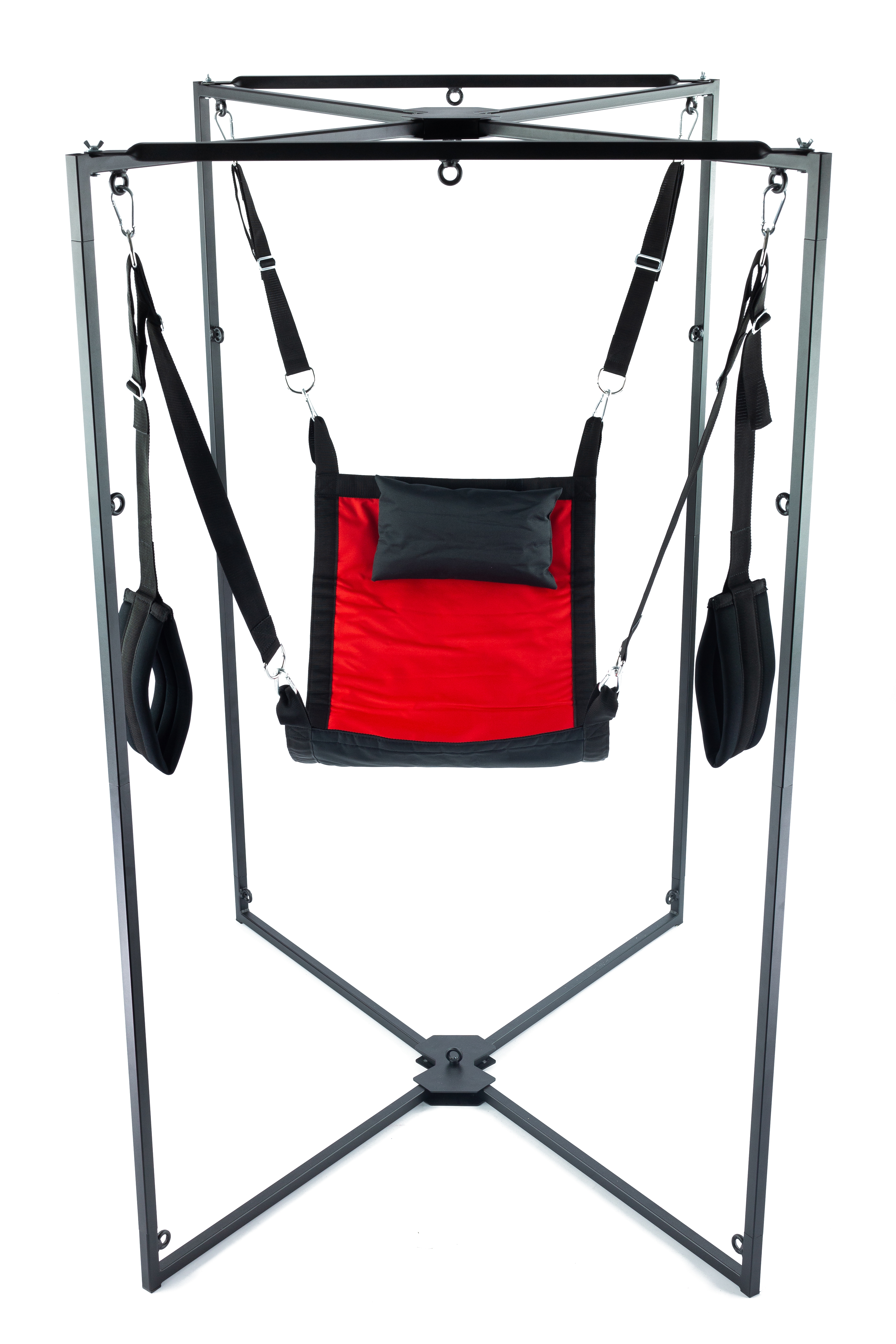 Kit Sling Tissu Carré Rouge-Noir Armature Noire