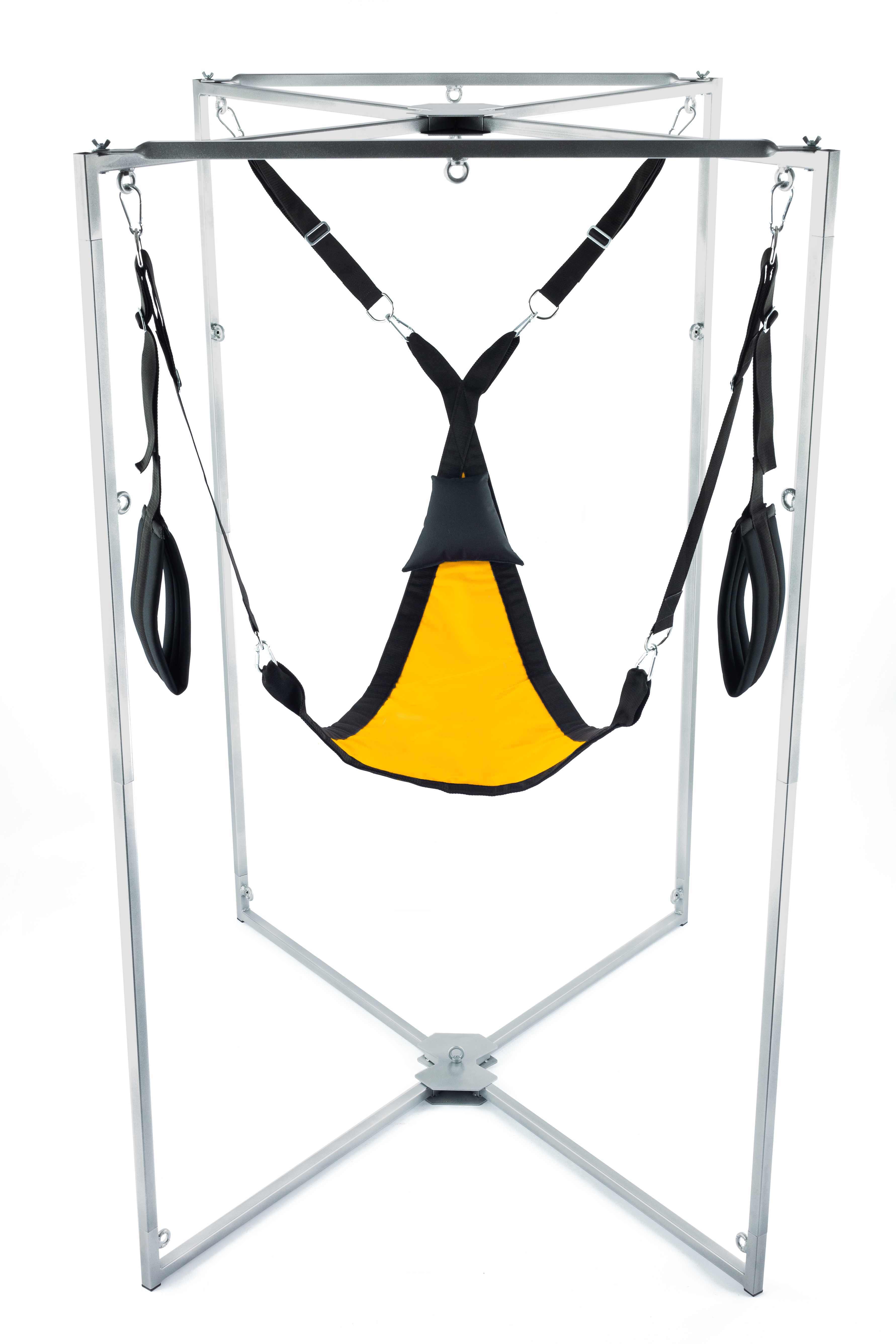 Kit Sling Tissu Triangle Jaune-Noir Armature Grise – Image 2