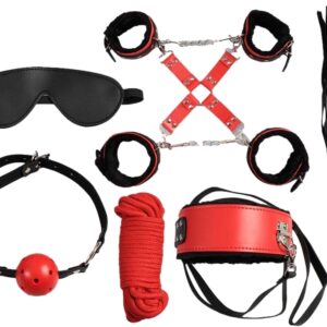 Kit Sm Secret Play 8 Pièces Noir-Rouge
