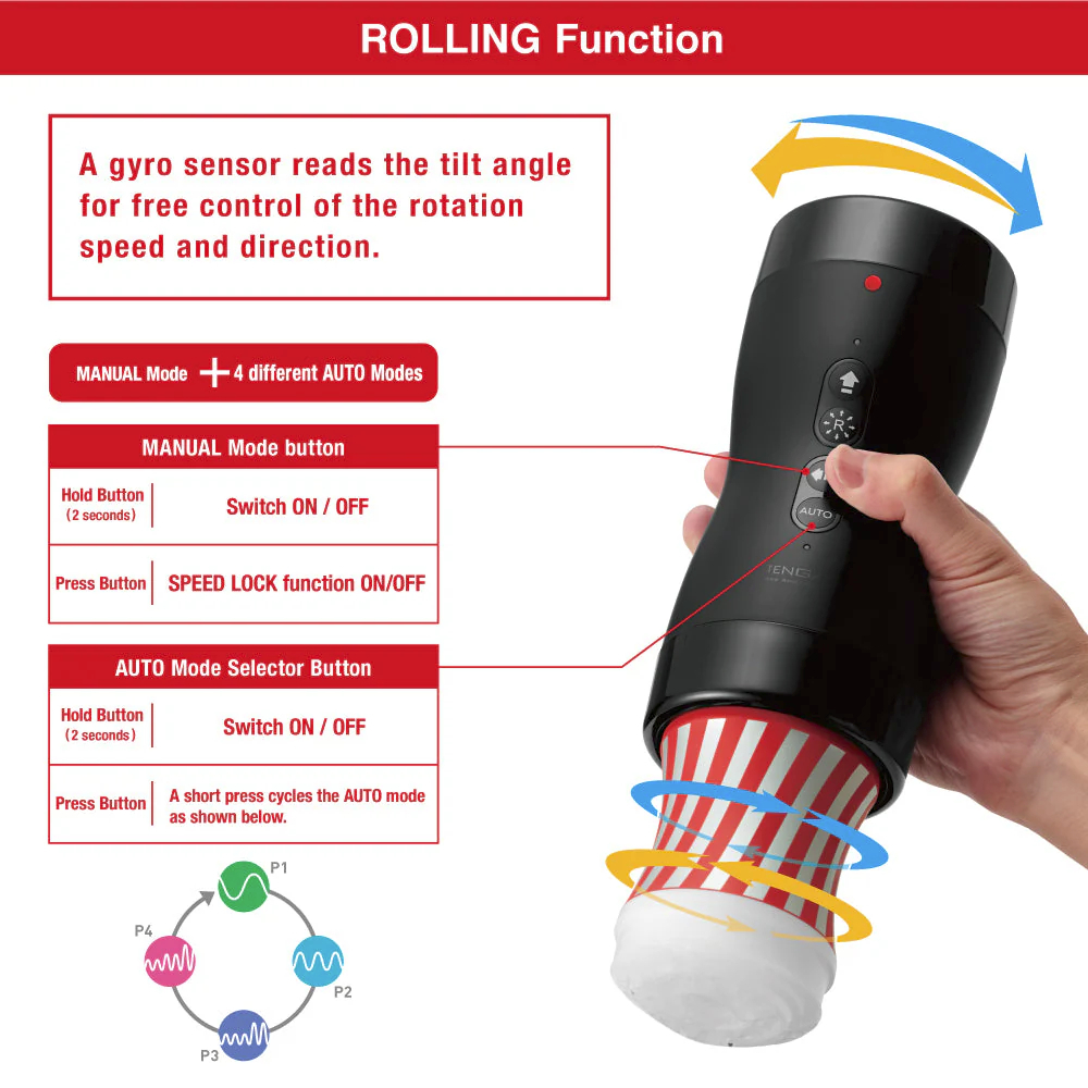Kit Succion-Rotation Tenga Vacuum Gyro Roller – Image 4