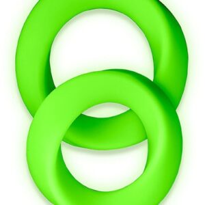 Lot de 2 Cockrings phosphorescents Glow Ring 33mm