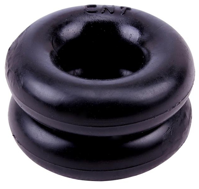 Lot de 2 cockrings souples Donut Noir
