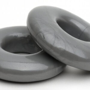 Lot de 2 Cockrings souples Stacker 20 mm Gris