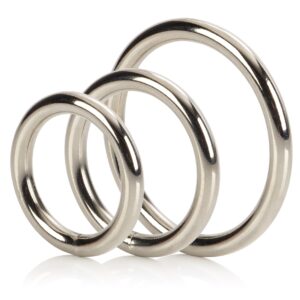 Lot de 3 cockrings en métal Silver Ring 32 à 50mm
