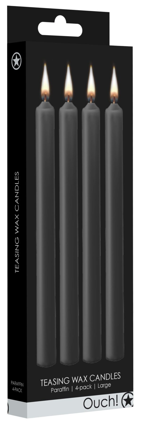 Lot de 4 bougies SM Teasing Wax Noire – Image 2
