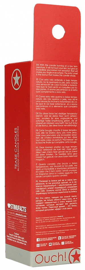 Lot de 4 bougies Tease Candle Orange sanguine 24g – Image 5
