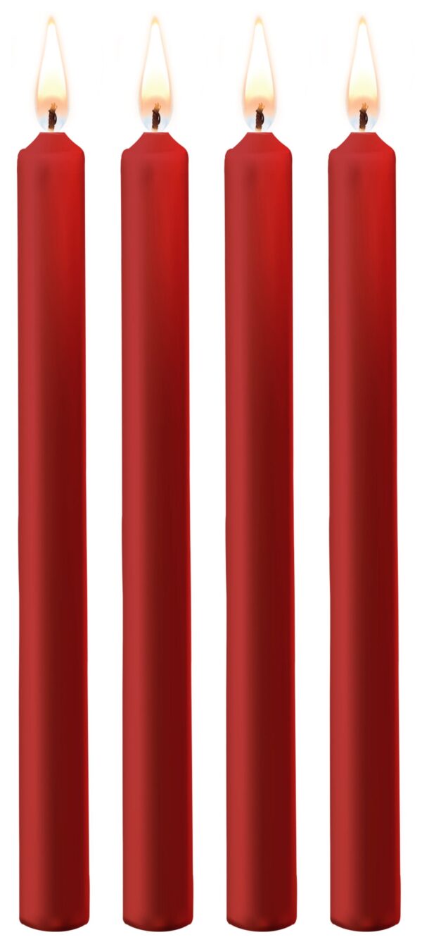Lot de 4 Bougies Teasing Wax Rouge