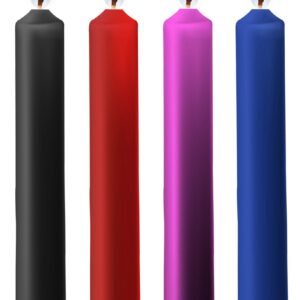 Lot de 4 mini bougies SM Wax Multicolore