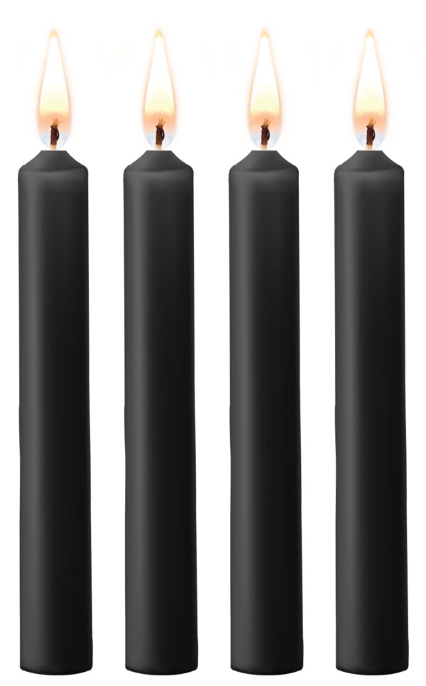 Lot de 4 mini bougies SM Wax Noire