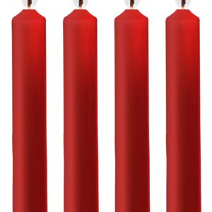 Lot de 4 Mini bougies SM Wax Rouge