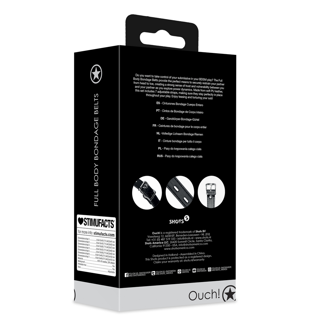 Lot de 7 Ceintures Full Body – Image 4