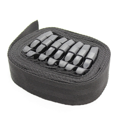 Lot de 7 Sangles Attaches Camisole Claps Noires – Image 3