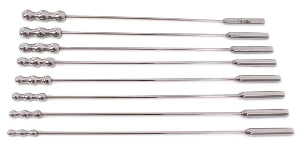 Lot de 8 tiges d'urètre Dilator Beads 28cm - Diamètre de 7 à 14mm – Image 3