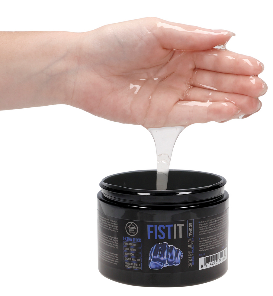 Lubrifiant Eau FIST IT EXTRA THICK 500 ml -Pot noir – Image 2