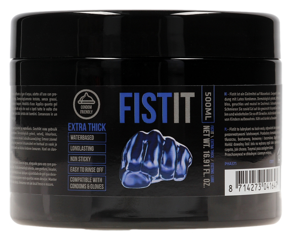 Lubrifiant Eau FIST IT EXTRA THICK 500 ml -Pot noir