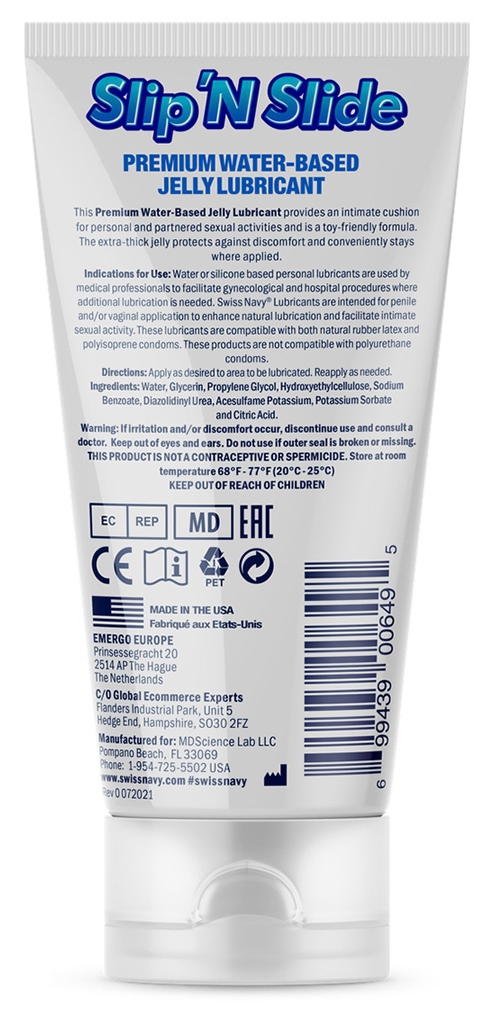 Lubrifiant Eau Slip'N Slide Swiss Navy 148ml – Image 2