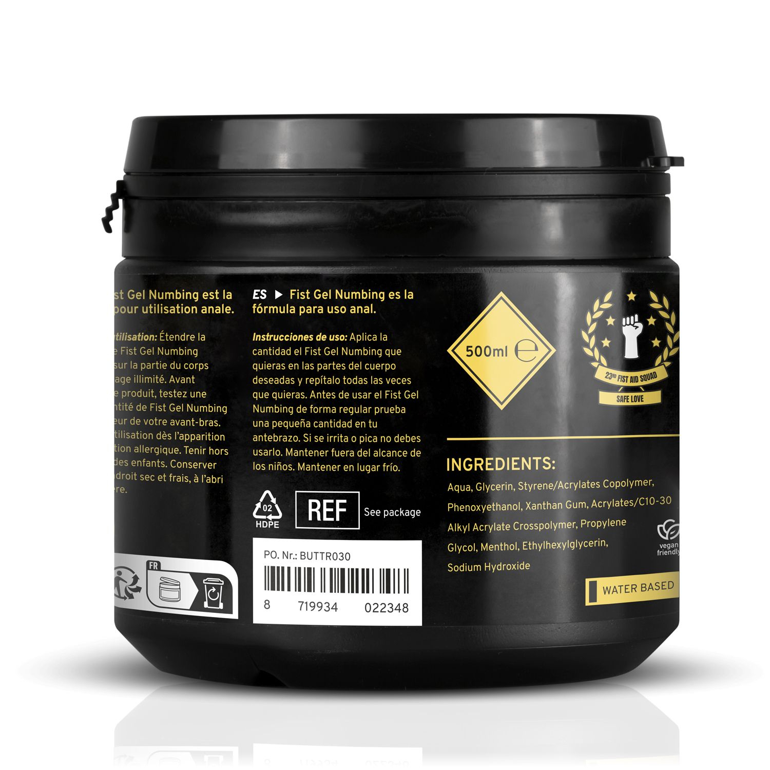 Lubrifiant Relaxant Buttr Fist Gel 500ml – Image 5