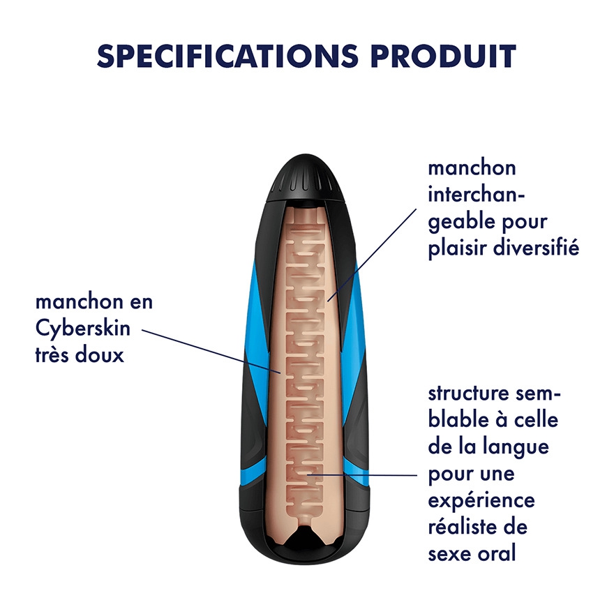 Lusty Tongues - Etui texturé pour Satisfyer Men – Image 3