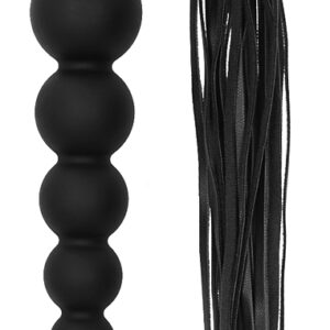 Martinet-Gode Black Whip Beads 15 x 4 cm