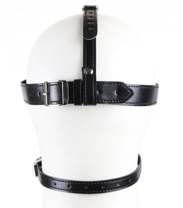 Masque avec Baillon Boule Gag Bling Noir – Image 2