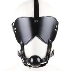 Masque avec Baillon Boule Gag Bling Noir