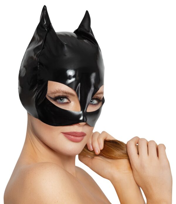 Masque Chat en Vinyle Cat Mask Noir – Image 3