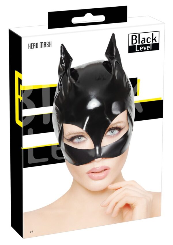 Masque Chat en Vinyle Cat Mask Noir – Image 4