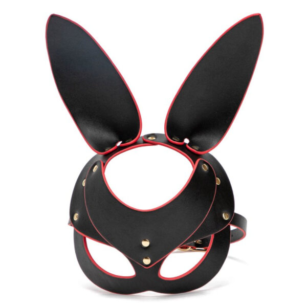 Masque de Lapin Punk Rabbit Noir et Rouge
