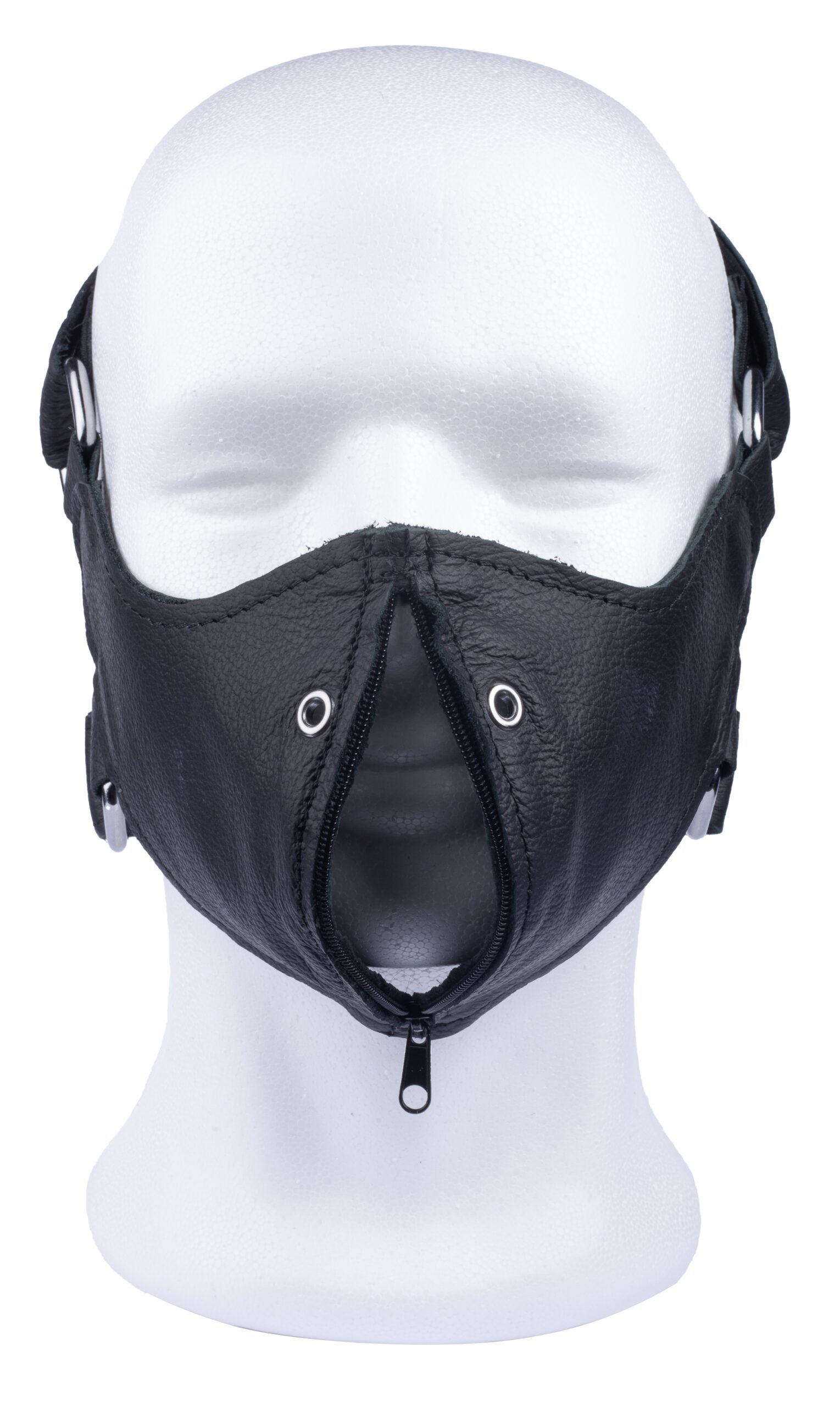 Masque en cuir avec Zip – Image 5