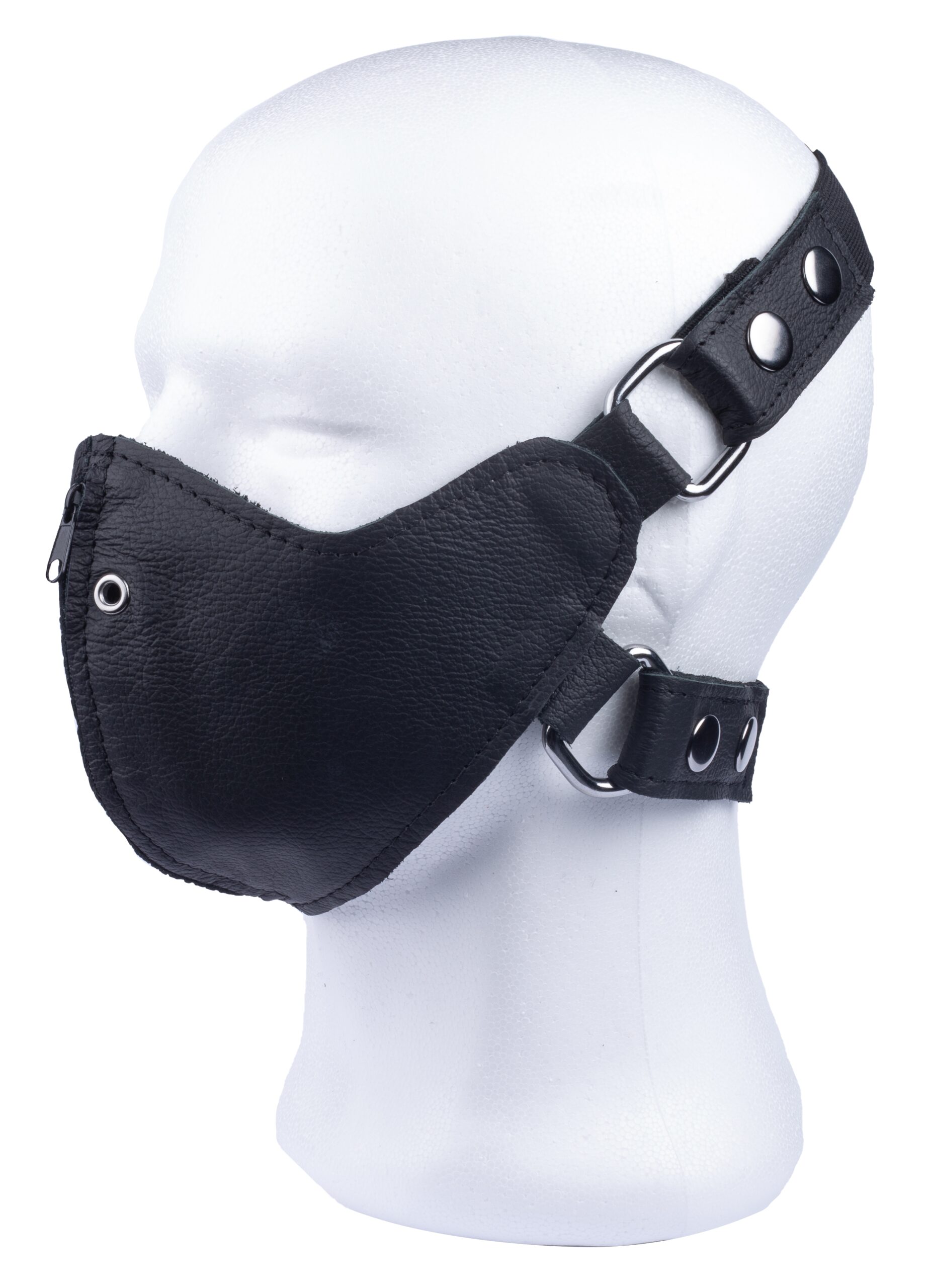 Masque en cuir avec Zip – Image 6