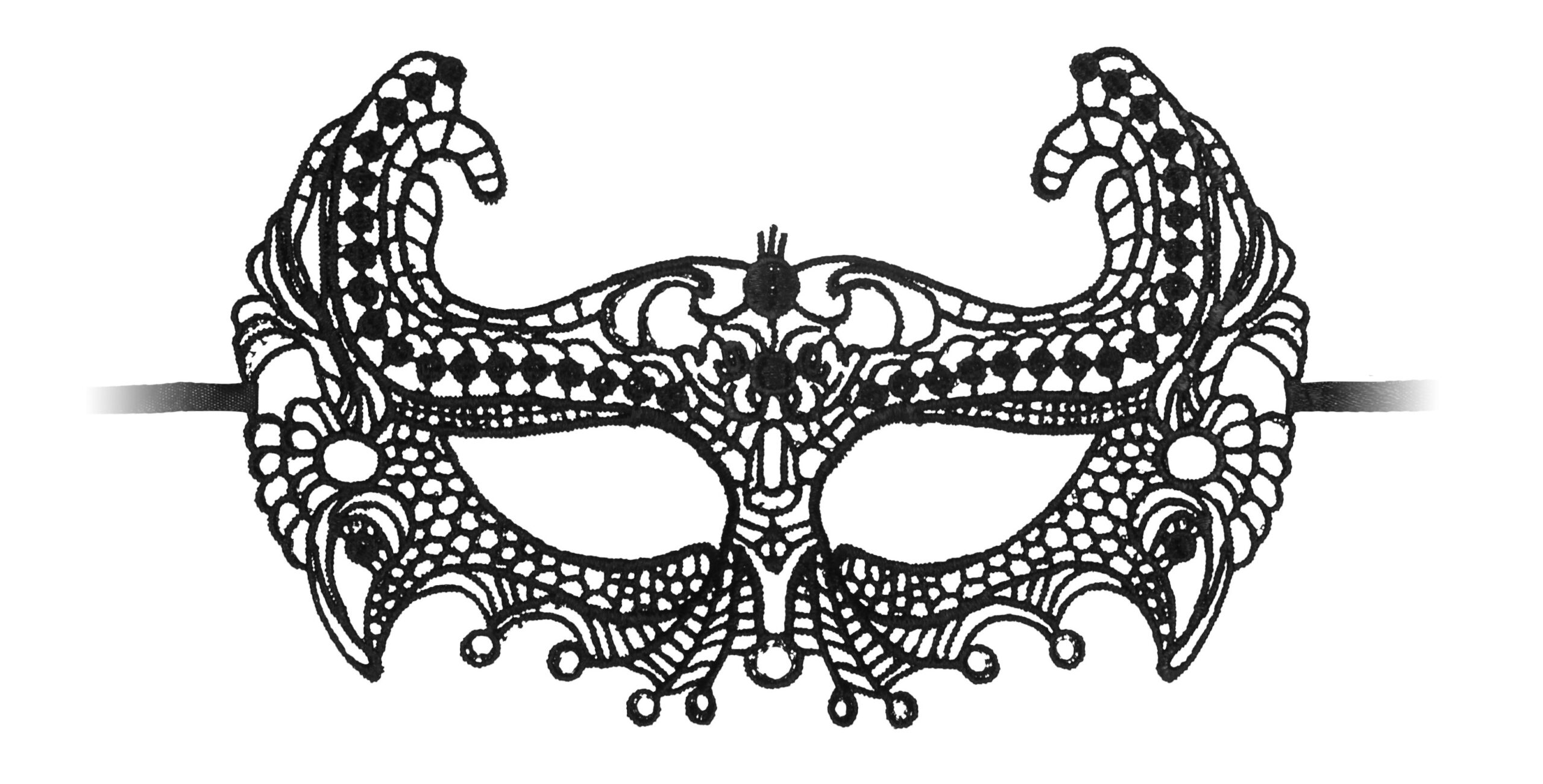 Masque en dentelle Empress Noir