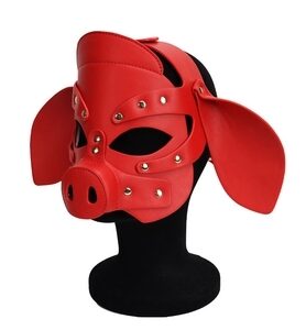 Masque Pig Grox Rouge