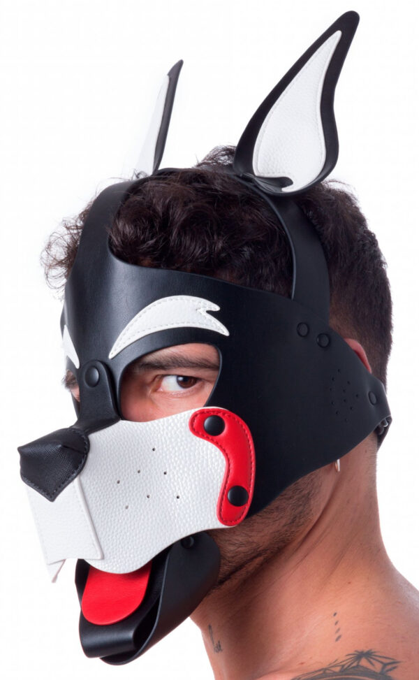 Masque Puppy 665 Blanc et Rouge – Image 2