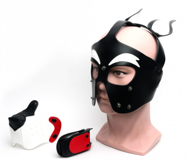 Masque Puppy 665 Blanc et Rouge – Image 7