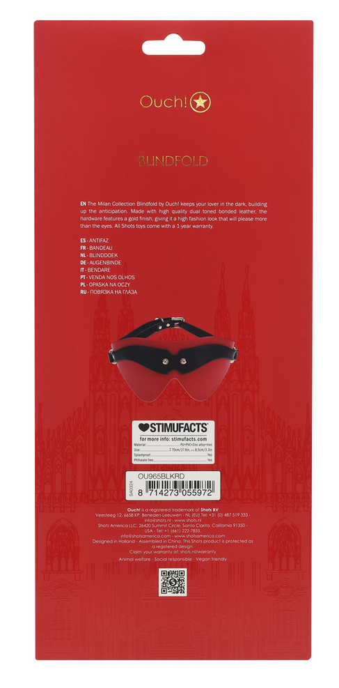 Masque SM Milan Noir et Rouge – Image 5