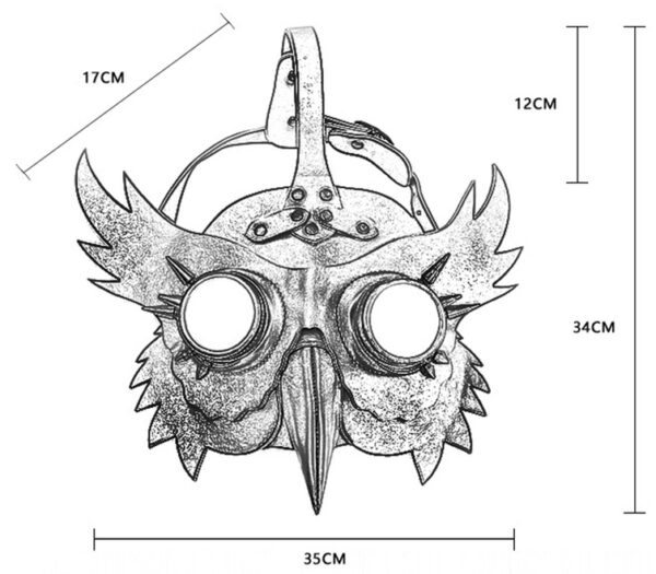 Masque STEAMPUNK Hibou – Image 5