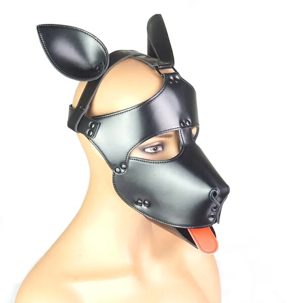 Masque Tête de chien Dog Fun Noir – Image 3