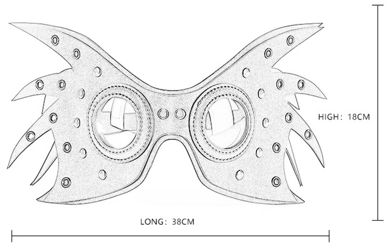 Masque Wingy Noir – Image 10