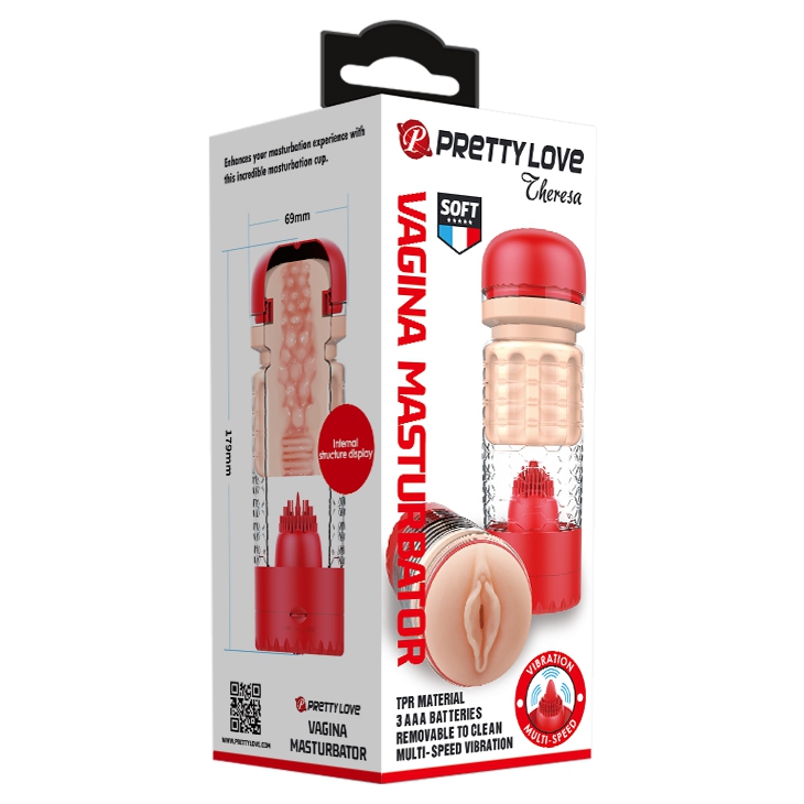 Masturbateur automatique Theresa Pussy Rouge – Image 2