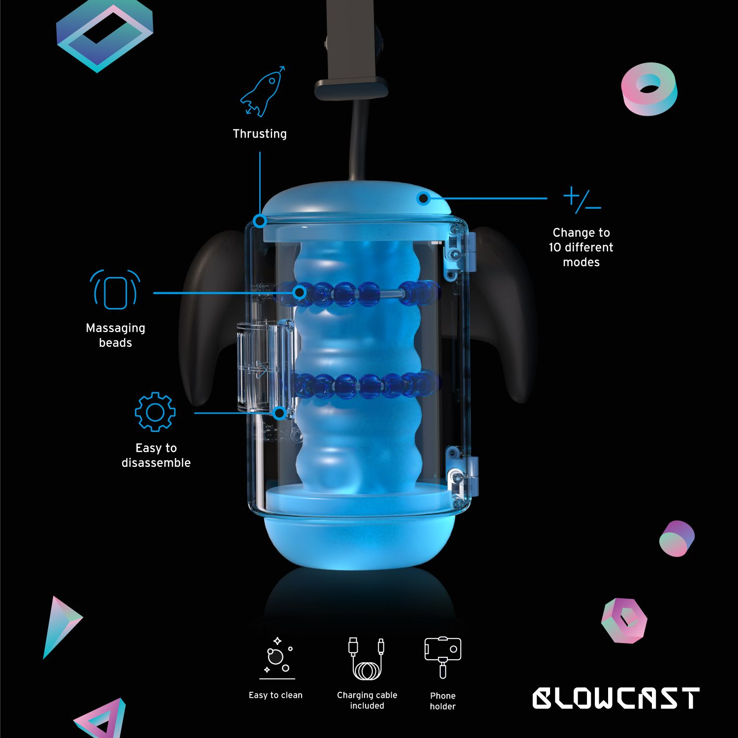 Masturbateur automatique WINGMAN PLUS 8 Vitesses – Image 15