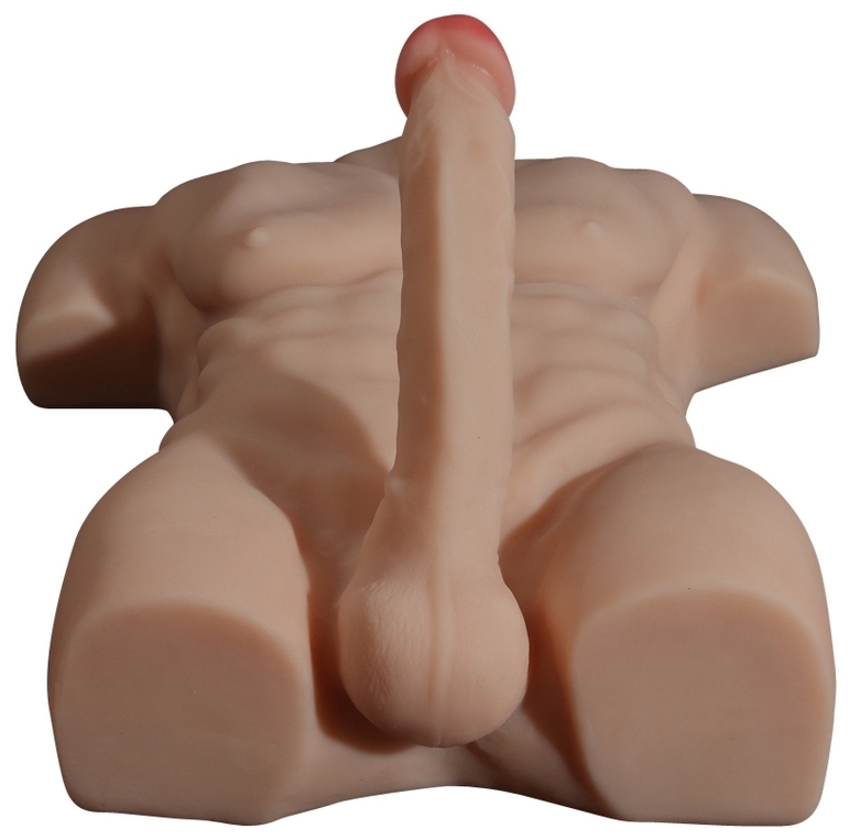Masturbateur Buste et Pénis articulé Torso Man Sexe de 20cm – Image 2