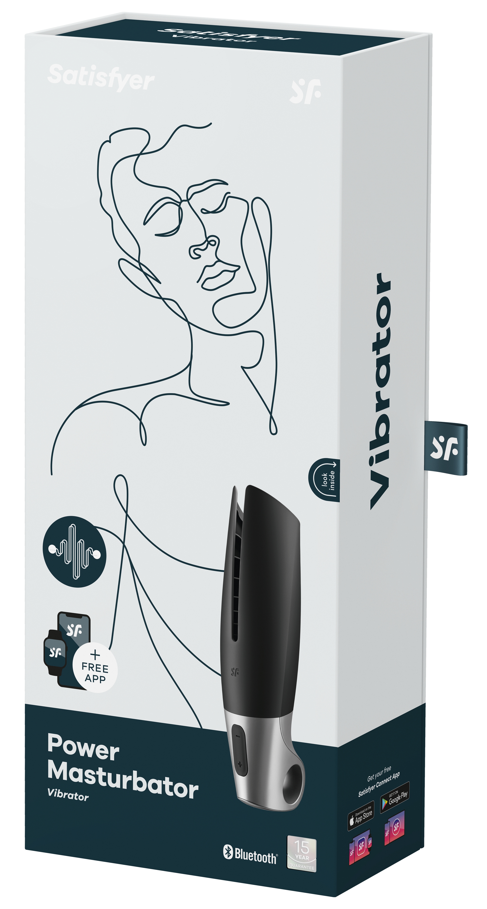 Masturbateur connecté Power Satisfyer 15cm – Image 2