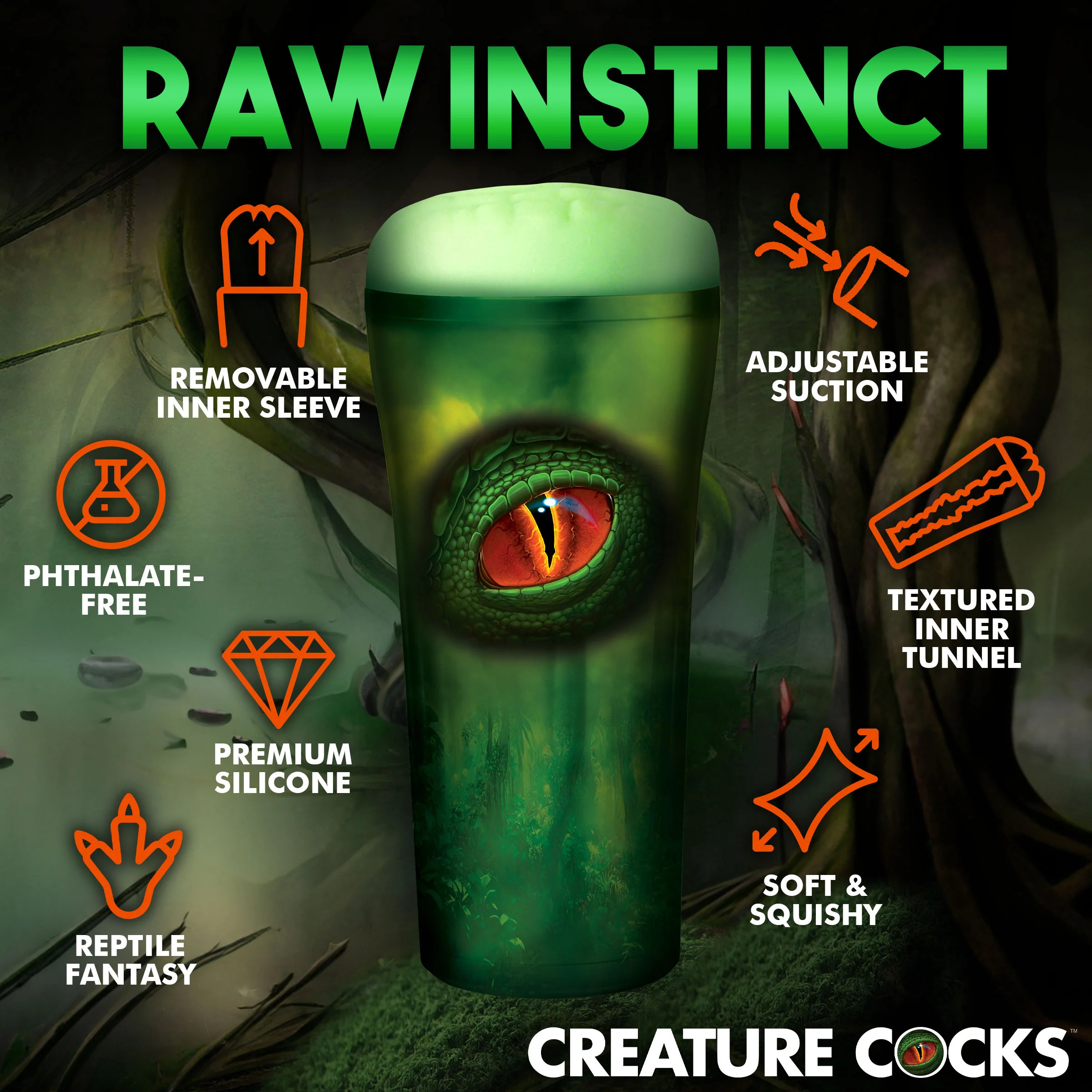 Masturbateur Creature Raptor Vert – Image 12