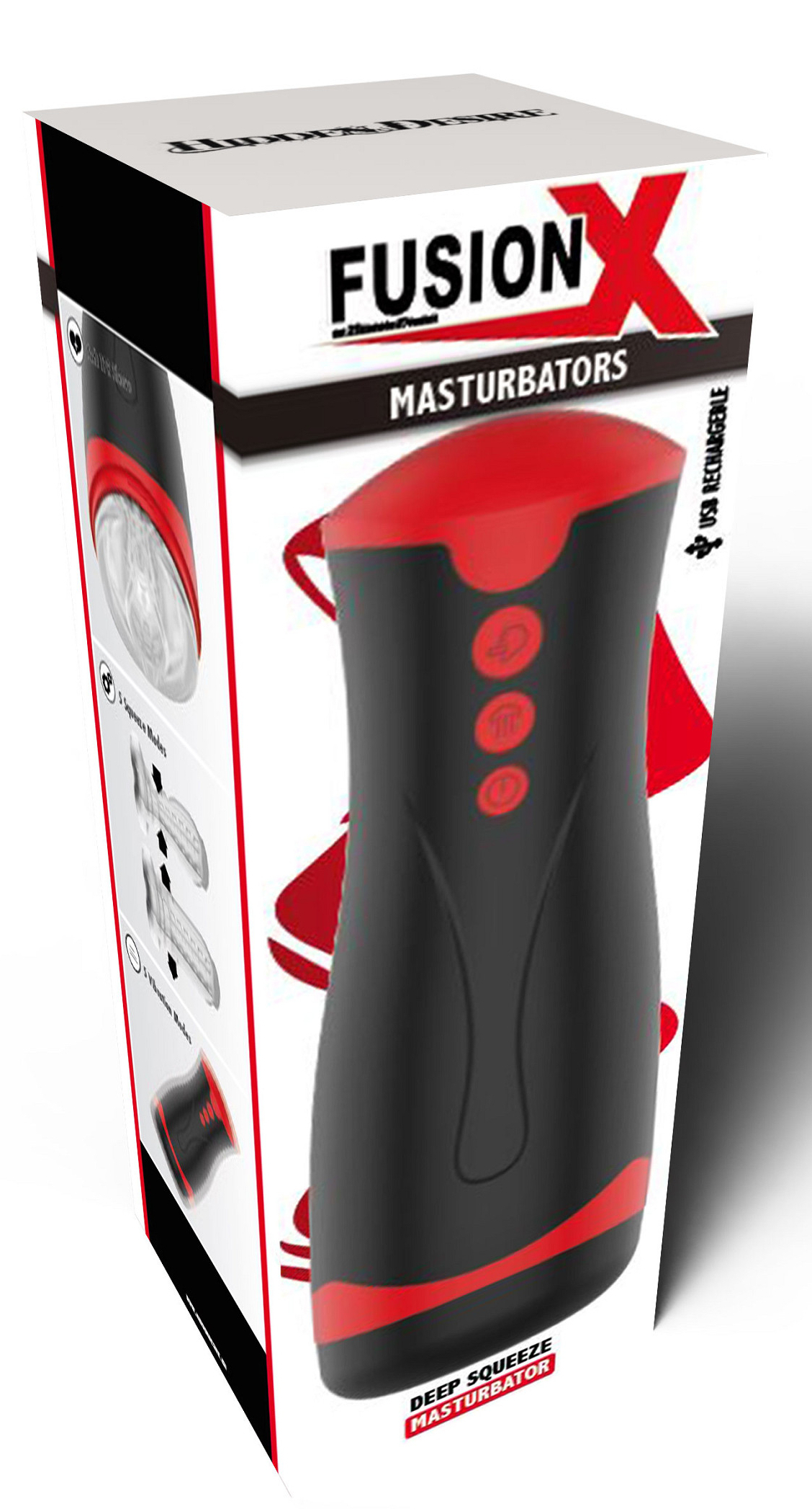Masturbateur Deep Squeeze Vibrations et Succion – Image 2