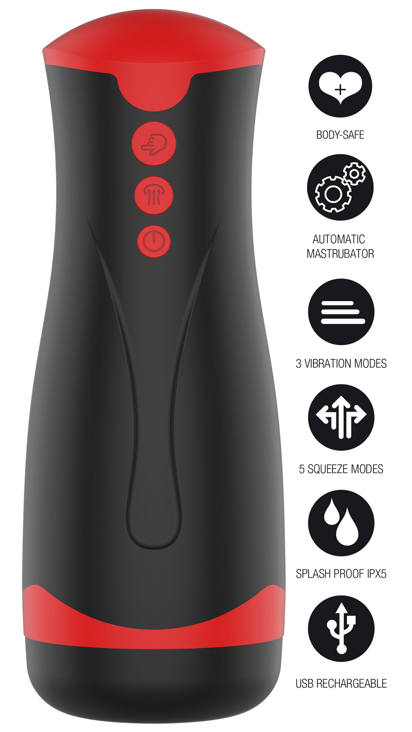 Masturbateur Deep Squeeze Vibrations et Succion – Image 9