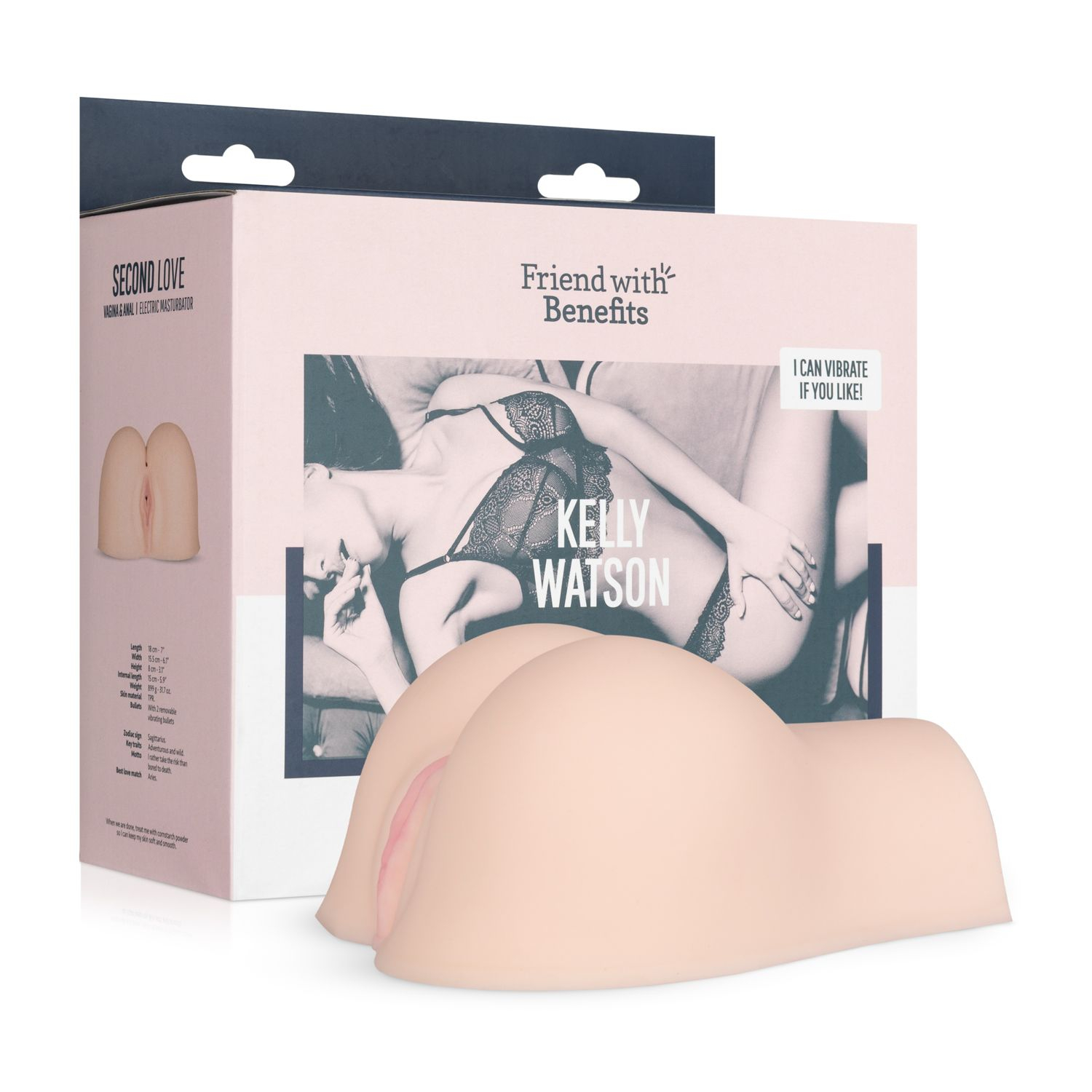 Masturbateur Réaliste Vibrant Kelly Watson 2 Entrées – Image 8
