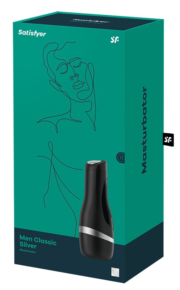 Masturbateur Satisfyer Men Classic Silver – Image 2