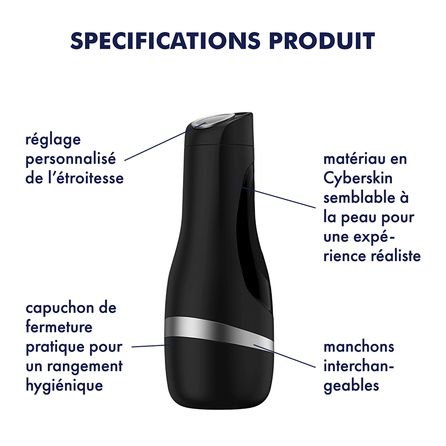 Masturbateur Satisfyer Men Classic Silver – Image 3
